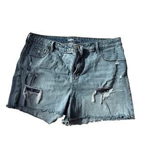 old navy high rise cut off shorts size 16